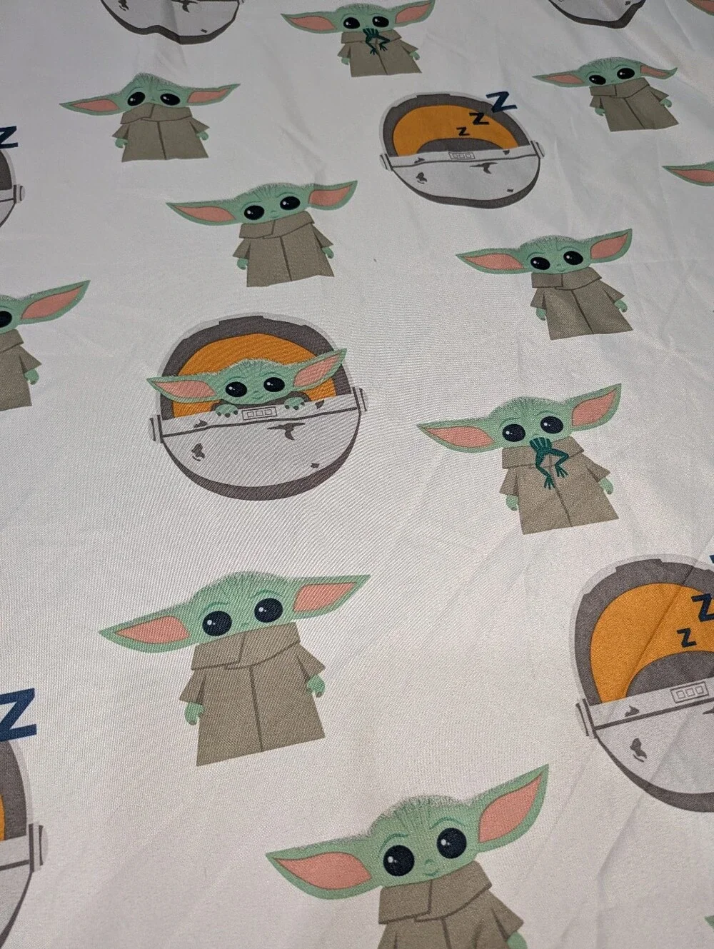 Star Wars Baby Yoda Mandalorian Twin Bed Flat Top SHEET only